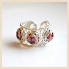 Кольцо "Хоровод" (финифть)