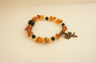 Браслет "С шунгитом" янтарь, шунгит