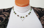 Бусы короткие "Прикосновение" тигровый глаз