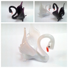 Фигурка из стекла "Белый лебедь"