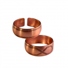 Медное кольцо простое 40.003 размер 18-20,5