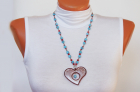 Бусы с кулоном "Сердце"