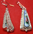 Серьги "Вальс" (финифть)