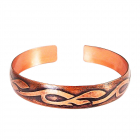 Медный браслет узкий 2.007