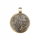 Подвеска «Трискелион», латунь, литье 
