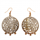 Серьги "Неведомый зверь" латунь, литье