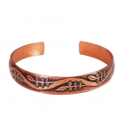 Медный браслет узкий 2.008