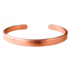 Медный браслет жесткий узкий матовый 31.002