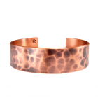 Медный браслет жесткий широкий тонированный 31.012 