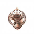 Медное височное кольцо литое 5.002