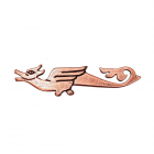 Медная брошь литая 8.009