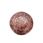 Медная брошь литая 8.014