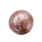 Медная брошь литая 8.018