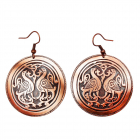 Медные серьги 14.003