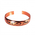 Медный браслет узкий 2.010