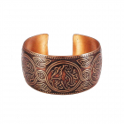 Медный браслет широкий 4.011