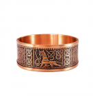 Медный браслет створчатый узкий 5.001 D 60mm