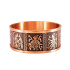 Медный браслет створчатый узкий 5.009 D 60mm