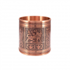 Медный браслет створчатый широкий 7.008